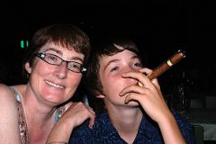 41 Cuba - Havana - Tropicana - Charlotte Ryan and Peter Ryan With Cigar